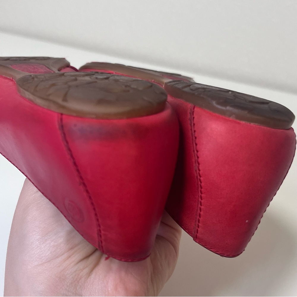 Born Lilly red Twist Leather Ballet Flats - Picture 5 of 7
